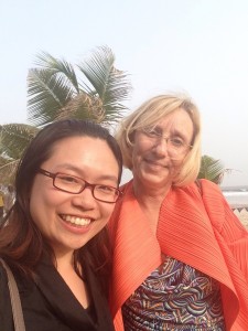 Me and West African senior actuary at beach in Ghana 與西非高級精算師在迦納海灘